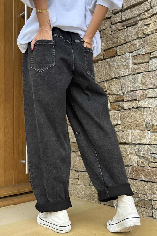 Duran Barrel Leg Jean Vintage Black
